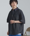 シャツ 半袖 フェード加工 ルーズ レギュラー...の詳細画像3
