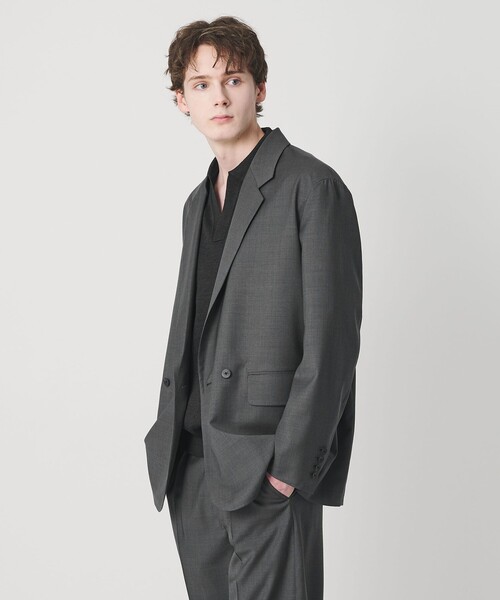 ジャケット テーラードジャケット 「別注」「BEAUTY＆YOUTH × LOEFF」トロピカルウール ボックス ジャケット MENS メンズの画像