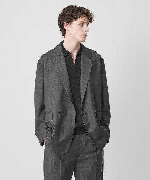 ジャケット テーラードジャケット 「別注」「BEAUTY＆YOUTH × LOEFF」トロピカルウール ボックス ジャケット MENS メンズの画像