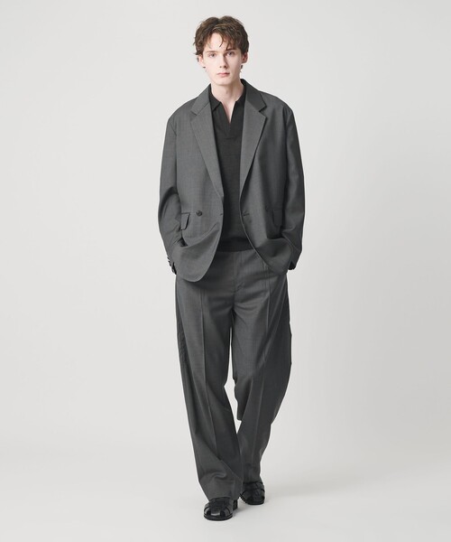 ジャケット テーラードジャケット 「別注」「BEAUTY＆YOUTH × LOEFF」トロピカルウール ボックス ジャケット MENS メンズの画像