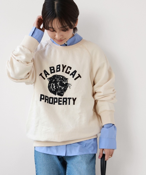 「MIXTA」 スウェットカットソー LARGE ピンク レディース_画像3