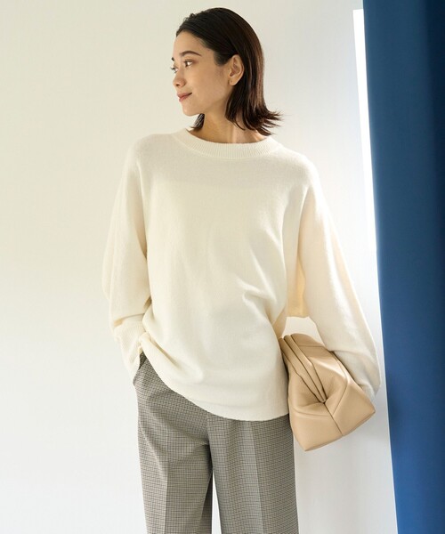 「UNFILO」 長袖ニット X-LARGE グレー レディース_画像7