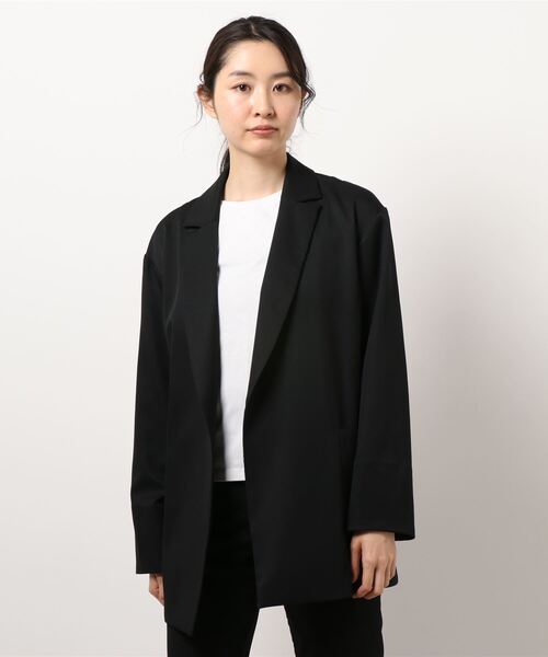 「TITE IN THE STORE」 テーラードジャケット 38 ブラック レディース_画像3
