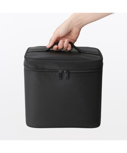 無印良品（MUJI） 収納 再生ナイロンメイクボックス M 約24×16