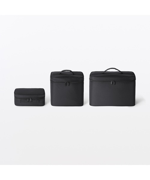 無印良品（MUJI） 収納 再生ナイロンメイクボックス M 約24×16