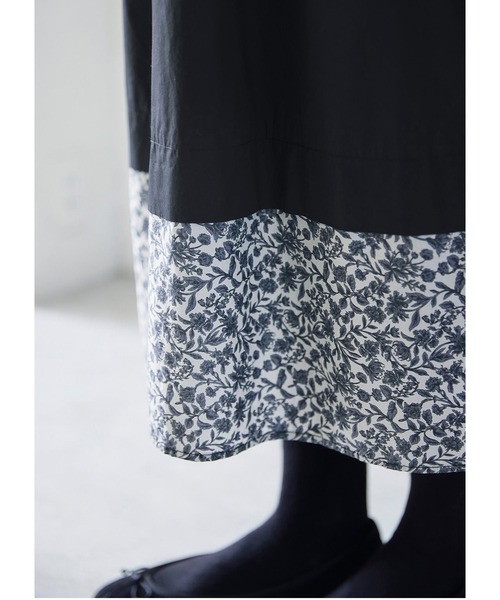 「Sunny clouds」 長袖ワンピース MEDIUM ブラック系その他 レディース_画像5