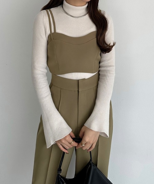 「callautia」 セットアップ SMALL ネイビー レディース_画像9