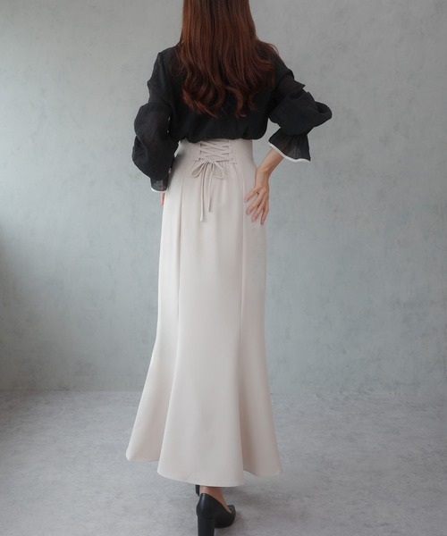 「CENEA」 長袖ブラウス LARGE アイボリー レディース_画像9