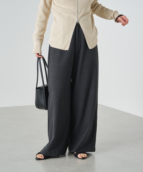 「Omekashi」 イージーパンツ 38 グレー レディース_画像5