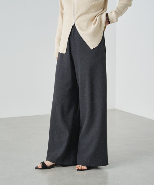 「Omekashi」 イージーパンツ 38 グレー レディース_画像6