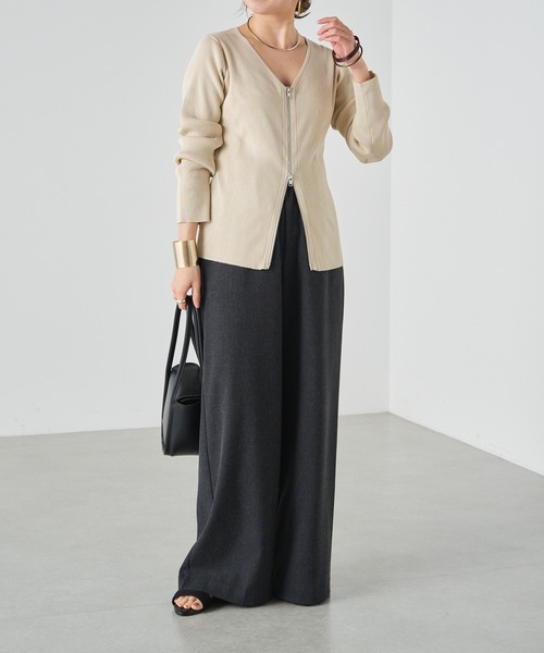 「Omekashi」 イージーパンツ 38 グレー レディース_画像9