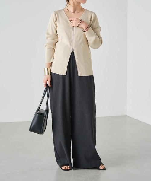 「Omekashi」 イージーパンツ 38 グレー レディース_画像10