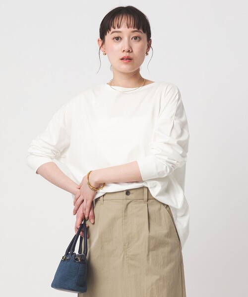 tシャツ バック スリット プルオーバー レディースの画像