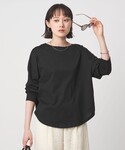 tシャツ バック スリット プルオーバー レディースの詳細画像1