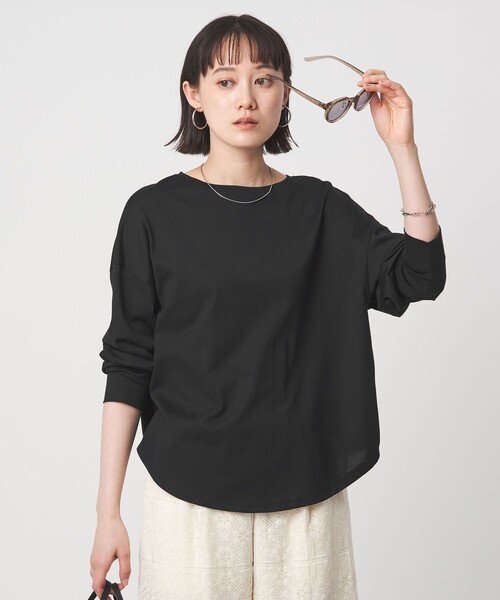 tシャツ バック スリット プルオーバー レディースの画像