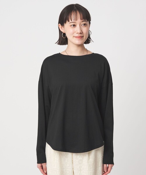 tシャツ バック スリット プルオーバー レディースの画像