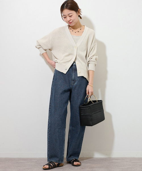 「JOURNAL STANDARD relume」 デニムパンツ 36 ネイビー レディースの画像