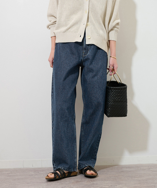 「JOURNAL STANDARD relume」 デニムパンツ 36 ネイビー レディースの画像