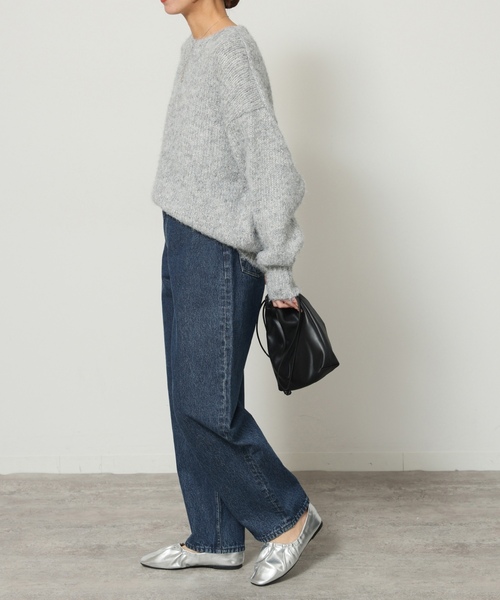 「JOURNAL STANDARD relume」 デニムパンツ 36 ネイビー レディースの画像