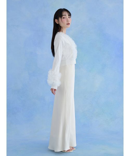 SNIDEL（スナイデル） カーディガン UVカットチュールドッキングニット