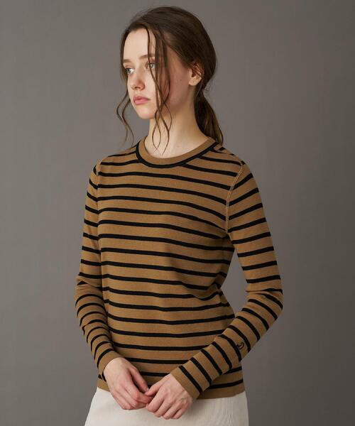 「DRESSTERIOR」 長袖ニット 34 ネイビー レディース_画像6