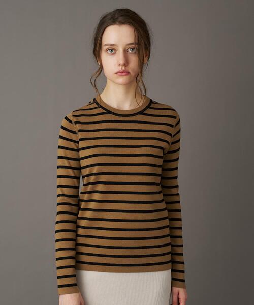「DRESSTERIOR」 長袖ニット 34 ネイビー レディース_画像7
