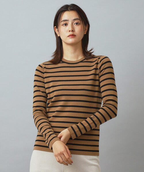 「DRESSTERIOR」 長袖ニット 34 ネイビー レディース_画像10