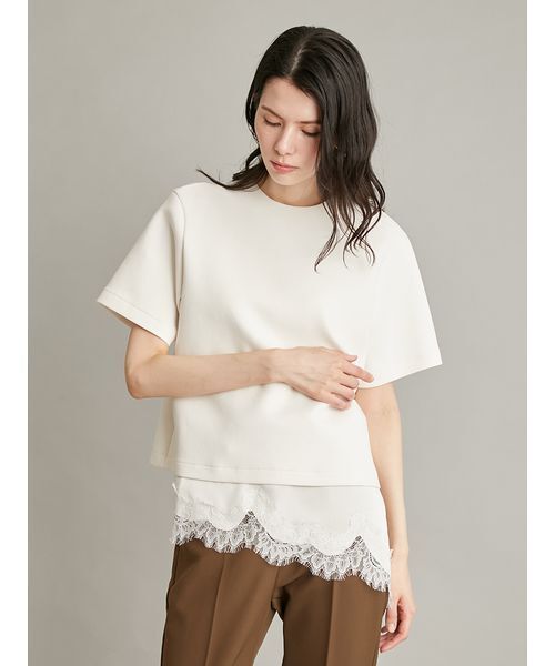 tシャツ キャミレイヤードダンボールＴシャツ レディースの画像