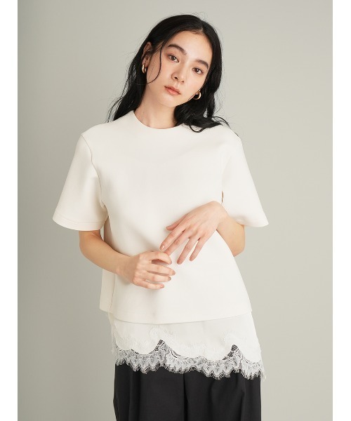 tシャツ キャミレイヤードダンボールＴシャツ レディースの画像