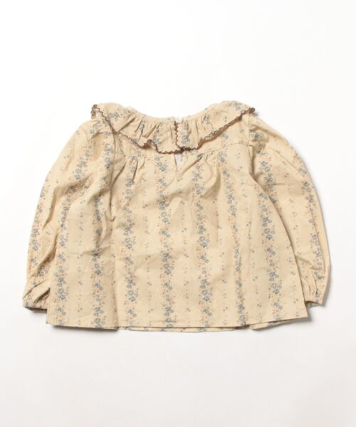 「aimoha」 「KIDS」長袖ブラウス 140 ライトグリーン キッズ_画像2