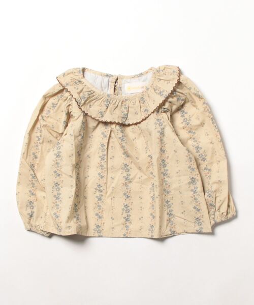 「aimoha」 「KIDS」長袖ブラウス 140 ライトグリーン キッズ_画像3