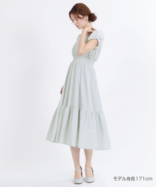 ワンピース マリークワント mary quant ウエストシャーリング ワンピースの画像