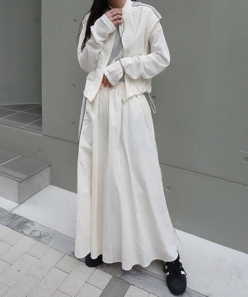 「CORNERS」 スカート M ライトグレー レディース_画像2