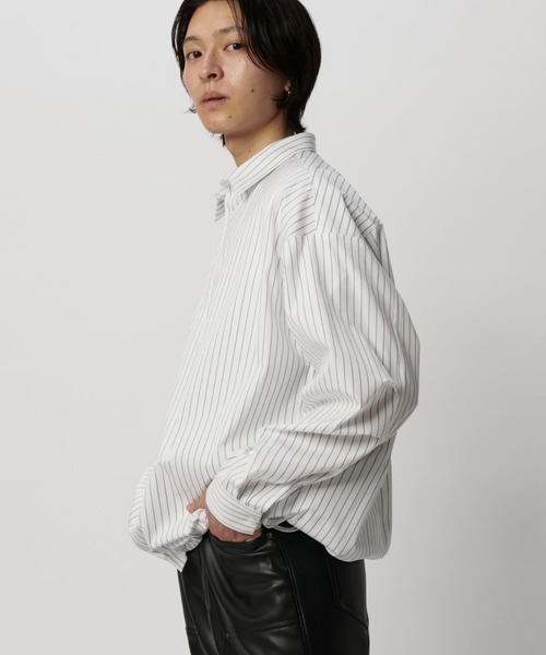 「Lui's」 長袖シャツ FREE サックスブルー メンズ_画像4