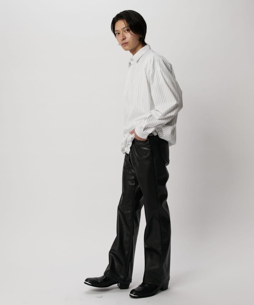 「Lui's」 長袖シャツ FREE サックスブルー メンズ_画像9