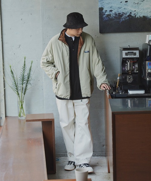 「THE CRAFT CREW PRODUCTS」 長袖ニット L グレイッシュベージュ メンズ_画像4