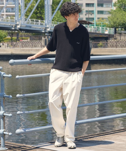 HECT ポロシャツ 半袖 「HECT」High Gauge Skipper Logo Knit Polo