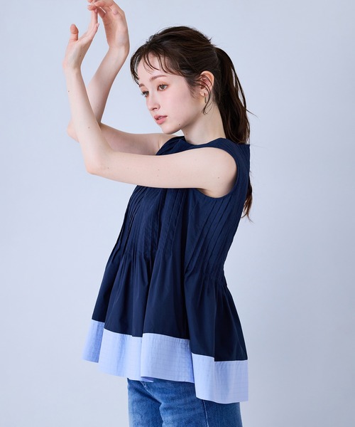 Audie a Muses（オーディア ミューズ） ブラウス シャツ 夏 ピンタック