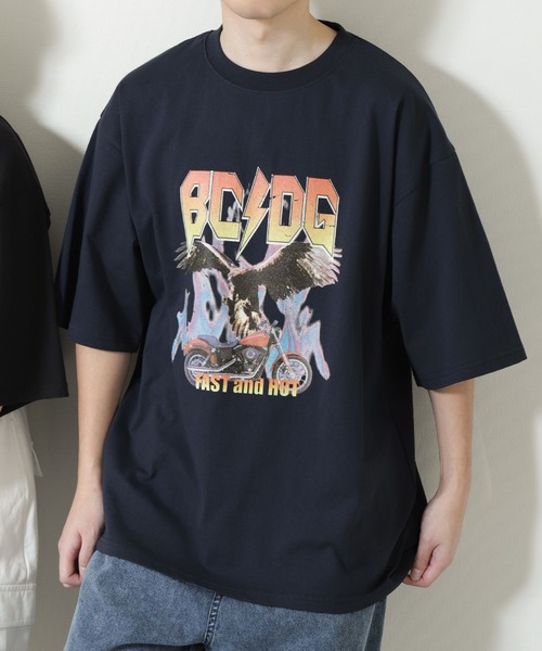 「ZIP FIVE」 半袖Tシャツ MEDIUM ブラック メンズ_画像3