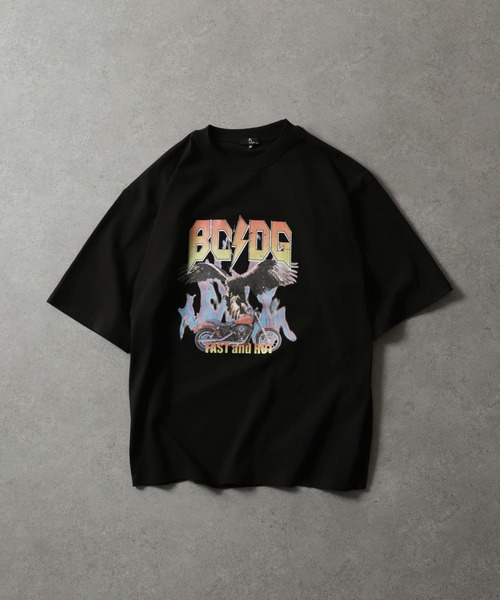 「ZIP FIVE」 半袖Tシャツ MEDIUM ブラック メンズ_画像7