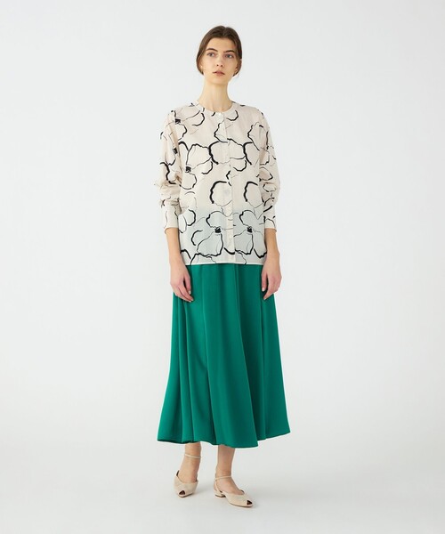 「BALLSEY」 長袖ブラウス 36 ベージュ レディース_画像3