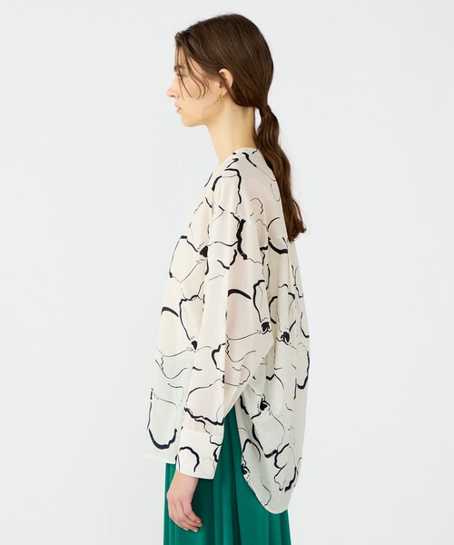 「BALLSEY」 長袖ブラウス 36 ベージュ レディース_画像5