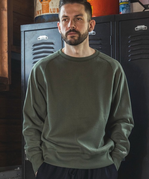「MR.OLIVE」 長袖Tシャツ MEDIUM カーキ メンズ_画像7