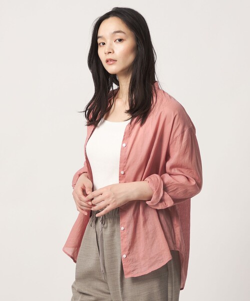 「A DAY IN THE LIFE UNITED ARROWS」 長袖ブラウス FREE ネイビー レディース_画像2