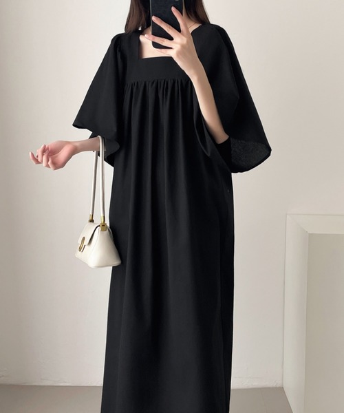 「ABITOKYO」 半袖ワンピース X-LARGE カーキ レディース_画像7