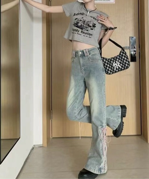 「meJane」 デニムパンツ M ブルー レディース_画像2