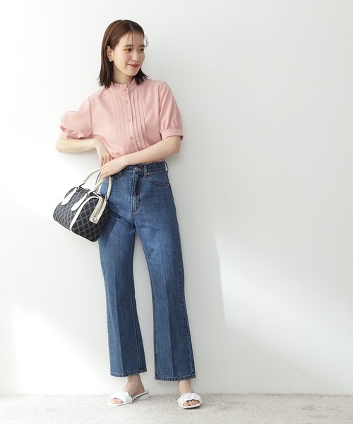 「N.(N. Natural Beauty Basic)」 半袖ブラウス MEDIUM ホワイト レディース_画像3