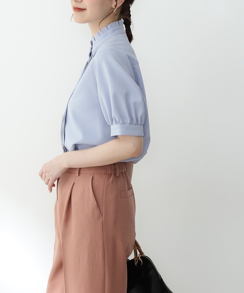 「N.(N. Natural Beauty Basic)」 半袖ブラウス MEDIUM ホワイト レディース_画像5