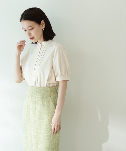 「N.(N. Natural Beauty Basic)」 半袖ブラウス MEDIUM ホワイト レディース_画像9