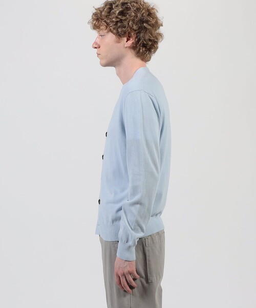 「JAMES PERSE」 ニットカーディガン 3 ライトブルー メンズ_画像4